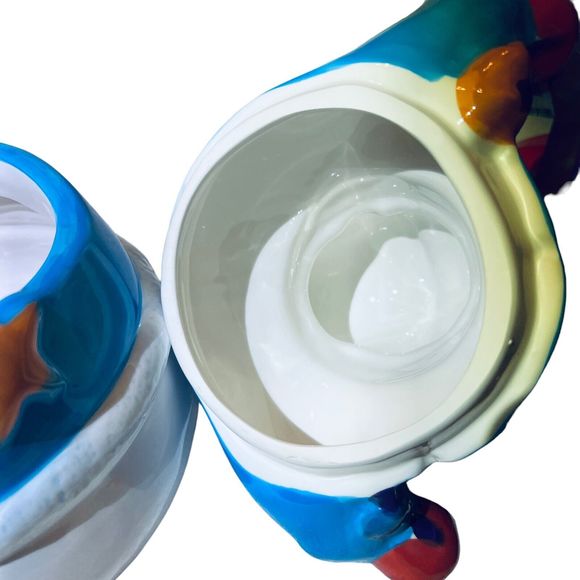 VTG Homespun Holiday Collection Winter Christmas Snowman 10” Cookie‎ Jar w/Box - Picture 9 of 11